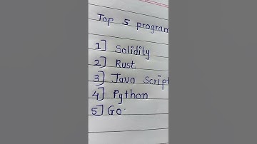 Top 5 programming language for Blockchain.. #viralshort @AmanDhattarwal