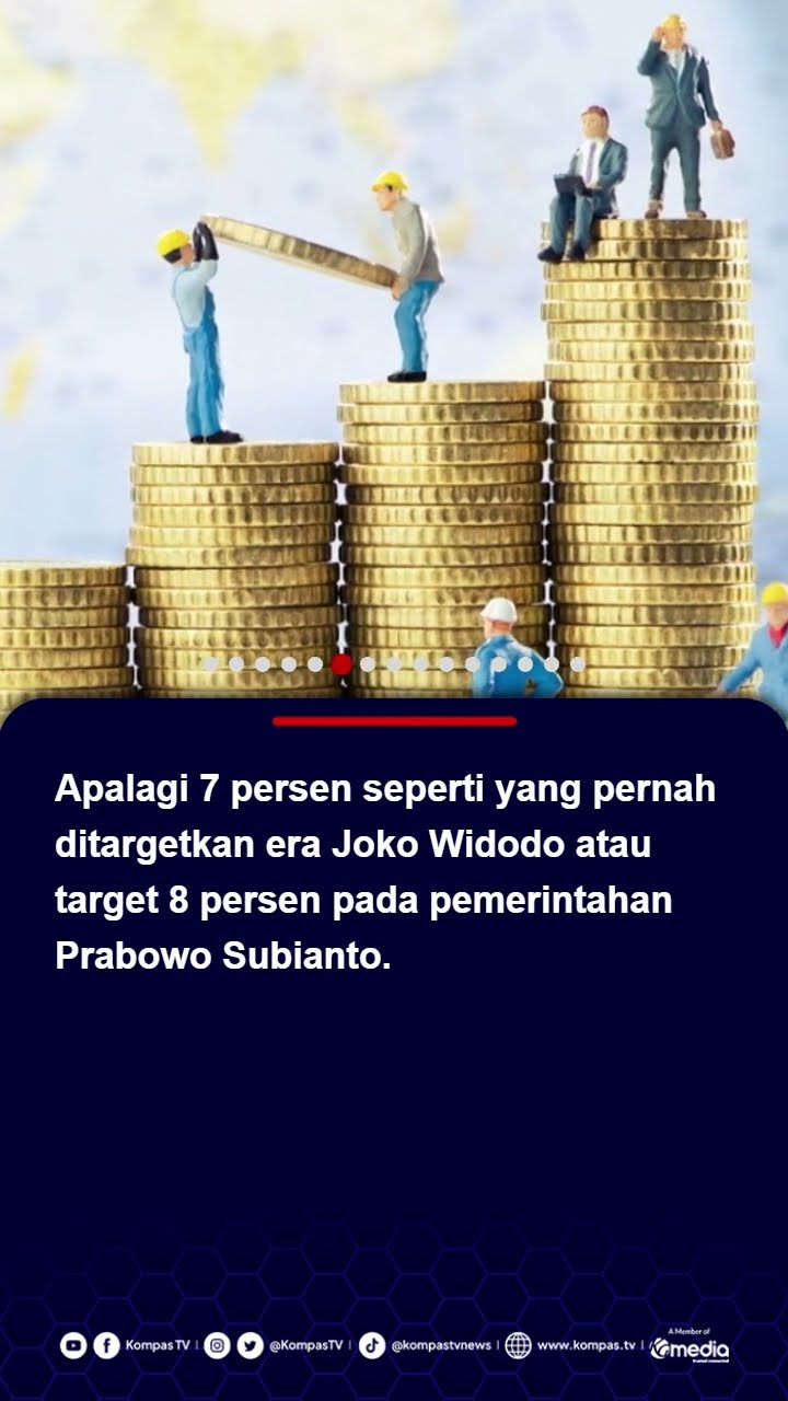 Prabowo Target Pertumbuhan Ekonomi 8 Persen, Ekonom INDEF Ramal 2025 Stagnan 5 Persen #prabowo