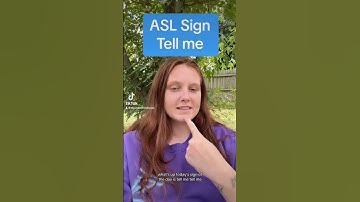 Learn How To Sign Tell me in ASL for Beginners | American Sign Language #shorts