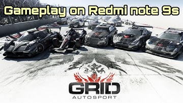 GRID autosport, gameplay on Redmi note 9s, snapdragon 720G, max graphic settings.