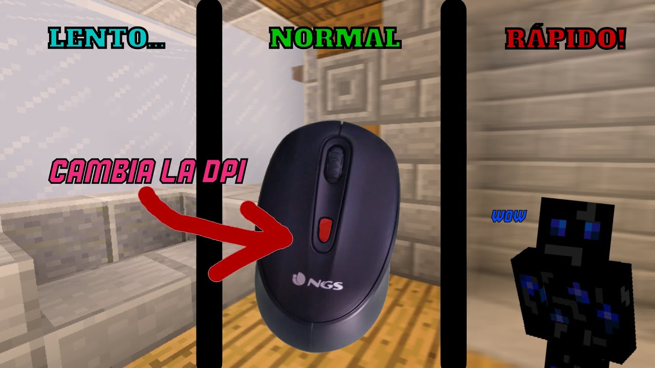 Minecraft pero mi mouse tiene un DPI loquísimo!!! - YouTube