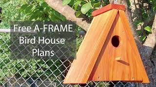 A-Frame Bird House Plans