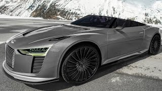 Audi E-tron Spyder – Wild Sports Car  With Diesel Hybrid Drive