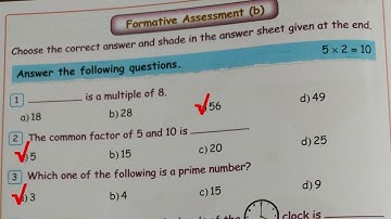 5th std Maths Term 2 Formative assessment 1 workbook answers/ 5th maths FA(b) 1 answers 2025-2026