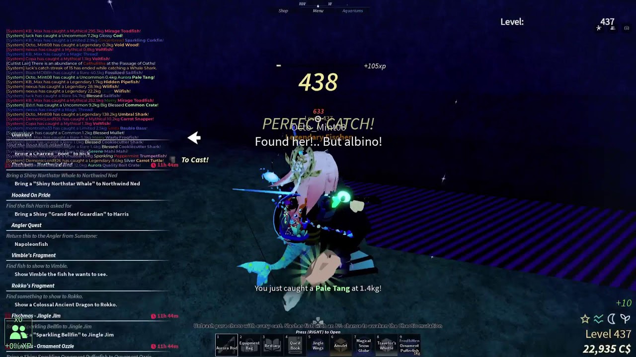 Fisch: day 9 Grinding for A rare rods - YouTube