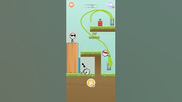 attack draw line level 48 gameplay walkthrough Solution