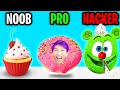 Can We Go NOOB vs PRO vs HACKER In BAKE IT APP!? (ALL LEVELS!)