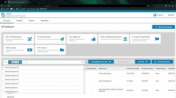 Searching for Existing Proposals and Awards in Cayuse SP