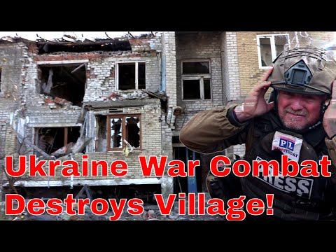 Ukraine War Frontline Underfire Combat Destroys Village In Huge Battle