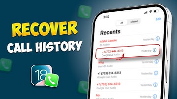 How to Recover Deleted Recent Call History on iPhone | Retrieve Deleted Call Log on iOS