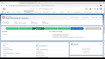 Automobile Sales and Service Solution in Salesforce