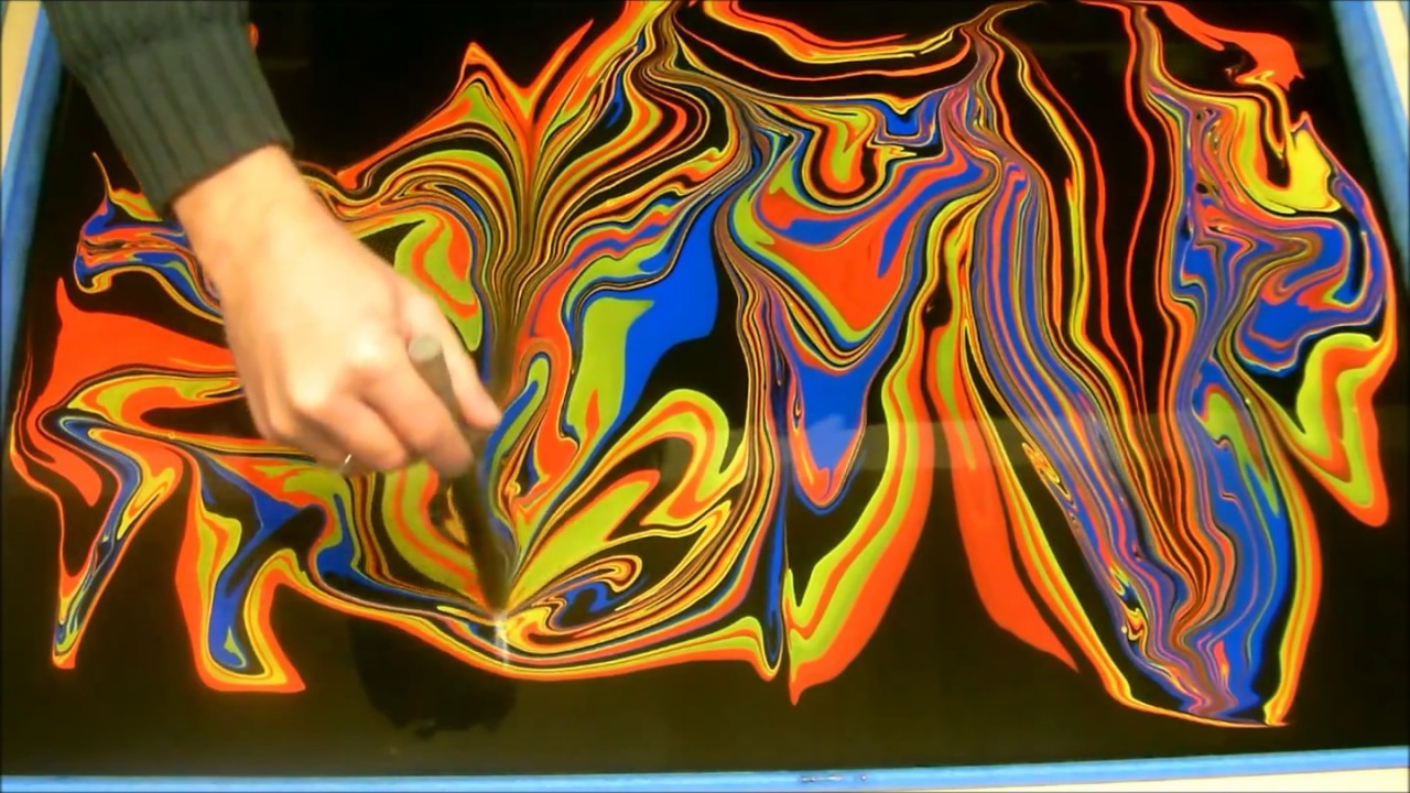 Swirling (Swirling my HANDS using 4 Colours) - YouTube