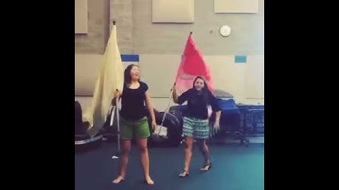 Color guard toss exchange