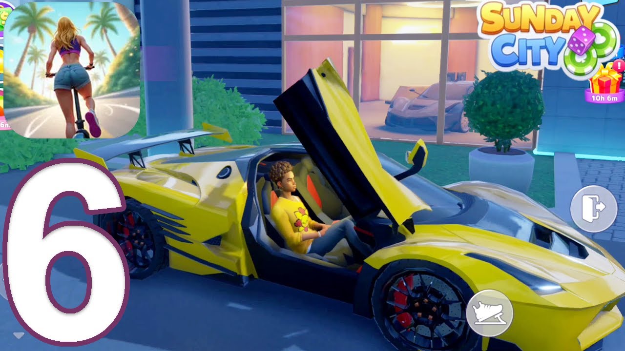 Sunday City: Life RolePlay - Gameplay Walkthrough Part 6 - Koenigsegg (Android, iOS)