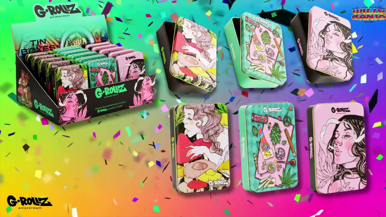 G-ROLLZ | Large Storage Box with crazy ass cool Psychedelic art work