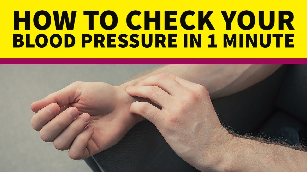 how-to-check-blood-pressure-without-equipment-in-just-1-minute-youtube