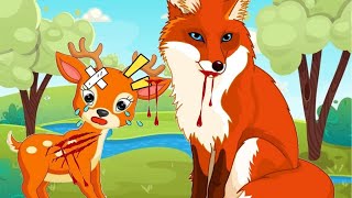 قصة الغزالة والثعلب الشرير | قصص أطفال deer and fox