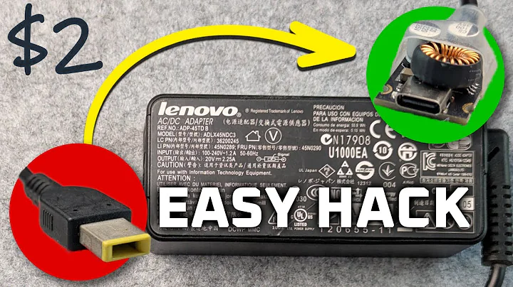 Upgrade your old laptop chargers to USB-C Power Delivery (PD)