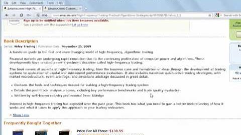 High-Frequency Trading A Practical Guide to Algorithmic Strategies and Trading Systems book review