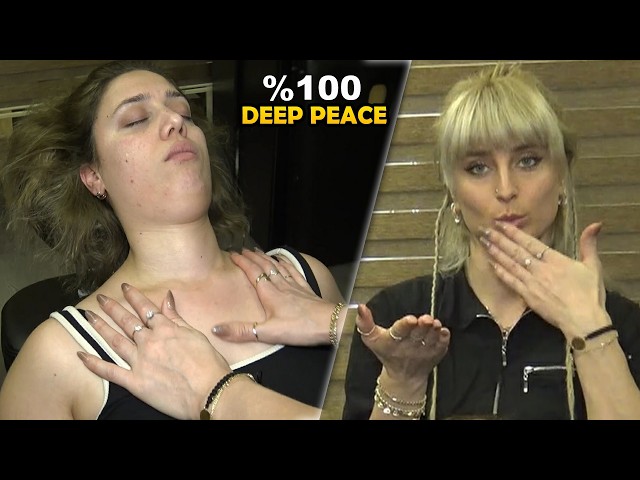 LADY FELT A DEEP SENSE OF PEACE 💤 CRACKS & ASMR chest,belly,leg,back,waist,head,face & body massage