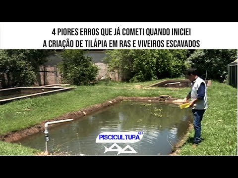 PIORES ERROS QUE JÁ COMETIR QUANDO INICIEI A CRIAÇÃO DE TILÁPIA EM RAS E VIVEIRO ESCAVADOS