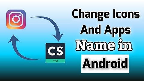 How To Change Apps Icons And Name In Android Device | No Root Required | DARK