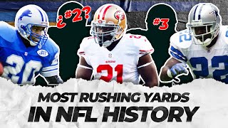 The NFL All-Time Career Rushing Yards Leaders (1950-2023)