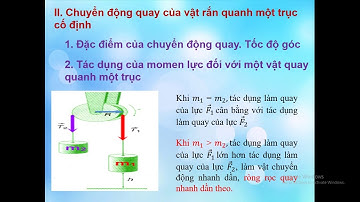 Bài 21: Chuyển động tịnh tiến của vật rắn. Chuyển động quay của vật rắn quanh một trục cố định
