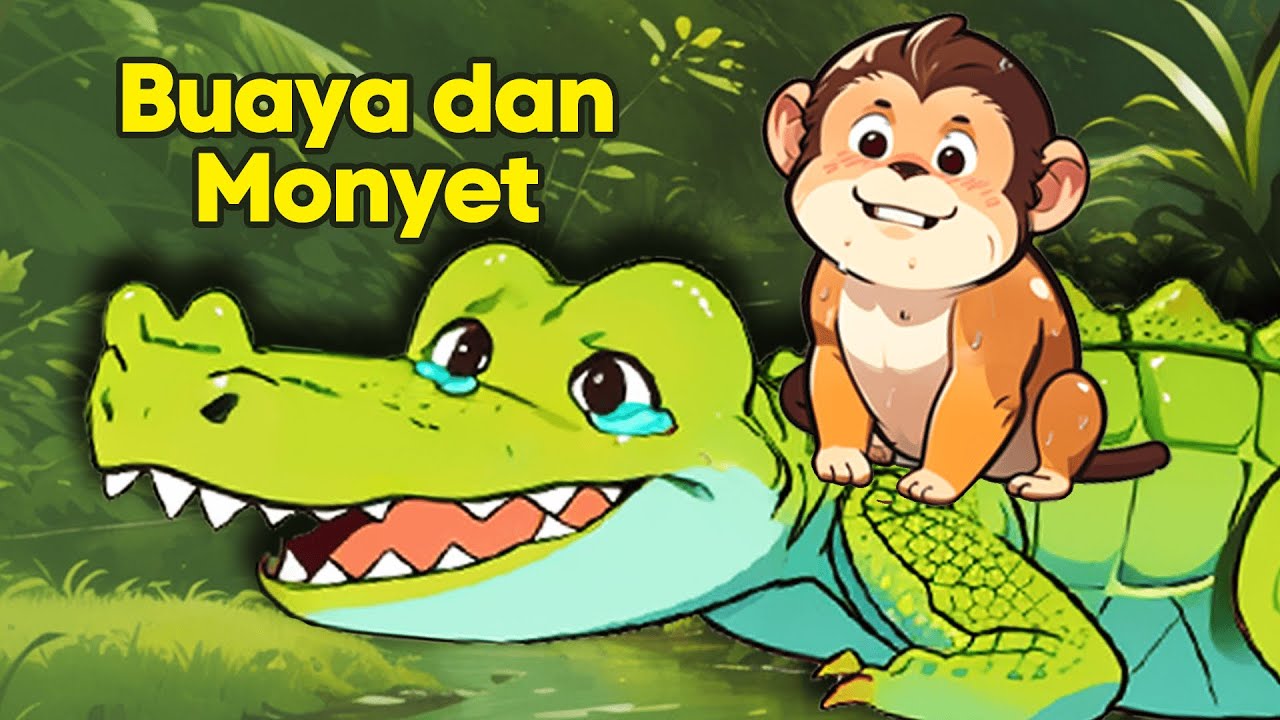 Buaya dan Monyet | dongenganak | ceritabersuara | ceritaanak | ceritafabel