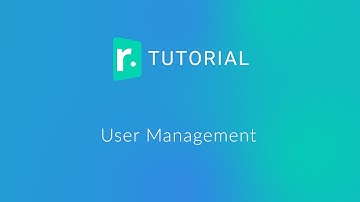 Tutorial - User Management