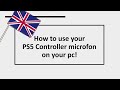 How to use your PS5 Controller microfon on your pc!