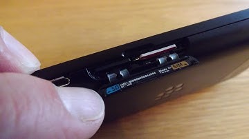 How to insert the SIM card into the BlackBerry Q5