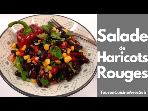 Vidéo: Comment Faire Une Salade De Haricots Rouges Avec Du Fromage Blanc, De L'oignon Rouge Et Une Salade De Saison