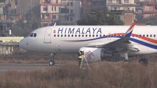 Himalaya Airlines Airbus A320 9N-ALM Takeoff from Tribhuvan International Airport