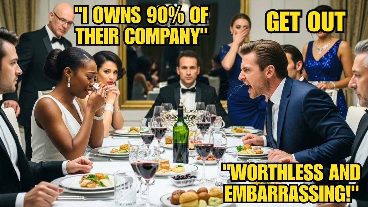 He Spat on His Black Wife at Dinner — Moments Later, He Learned She Owned 90% of the Company
