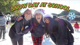 SNOW DAY AT SCHOOL ☃️ Vlogmas Day 15!