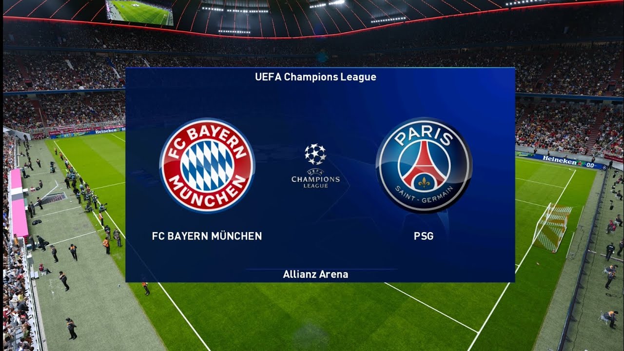 Bayern Munich Vs Psg Uefa Champions League 2021 Pes 2021 Youtube