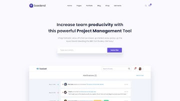 Project Management Landing Page Demo Preview | Saasland MultiPurpose WordPress Theme
