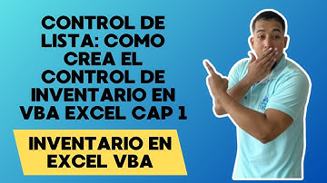 Control de lista: Como Crea el Control de inventario en vba excel cap 1 #sepamosexcel #inventarios