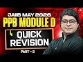 JAIIB PPB May 2026 | PPB Module D Quick Revision | Part 2 | JAIIB Exam Preparation | Praveen Kumar