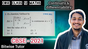 If a function f defined by f of X equal K cos x by pi minus 2 X is continuous at x equal pi by 2