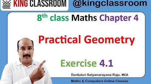 8th class Maths Chapter 4 Practical Geometry Exercise 4.1 Sums