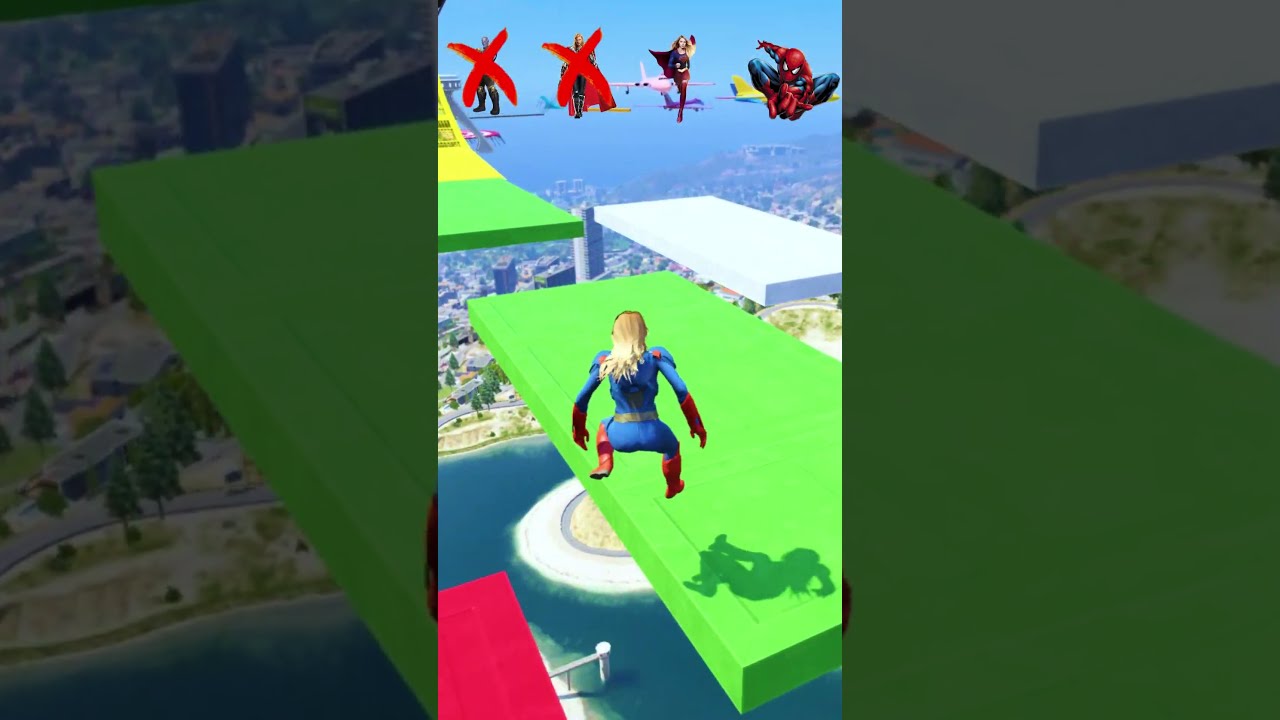 GTA5 Which Superheroes Is Luckier Ep 91 Shorts