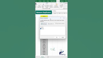 Remove duplicate values in Excel quickly and easily #excel #exceltricks #removeduplicates