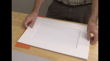 Attaching Mat board to the Backing