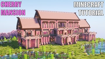 Minecraft: How to Build Cherry Blossom Mansion - Tutorial