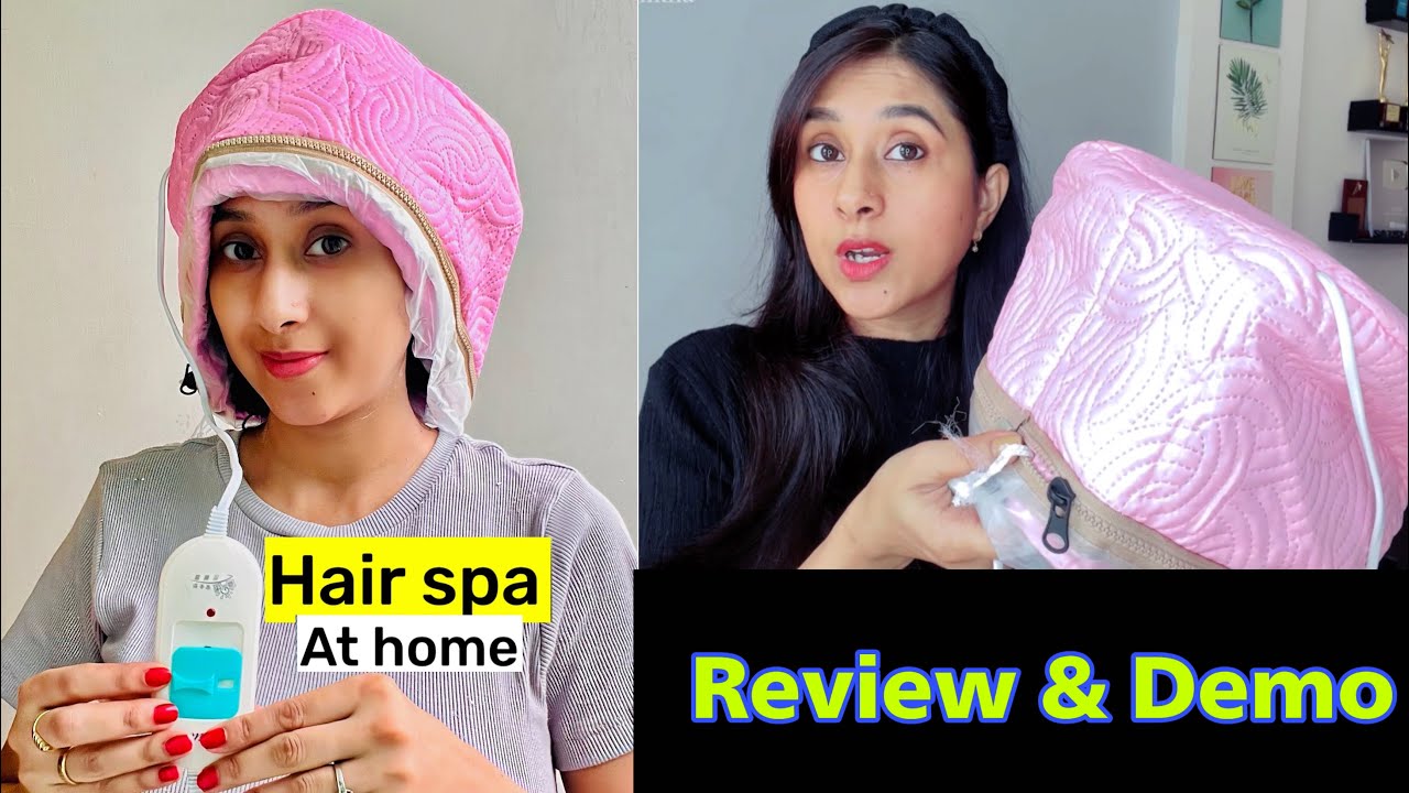 Hair Spa Cap Review & Demo I hair spa at home II diybyshikha YouTube