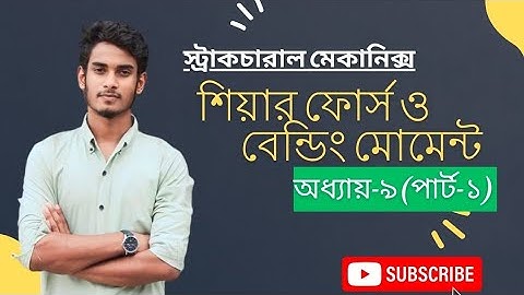 শিয়ার ফোর্স ও বেন্ডিং মোমেন্ট বেসিকসহ|| structural mechanics chapter 9 part 1||#diploma #polytechnic