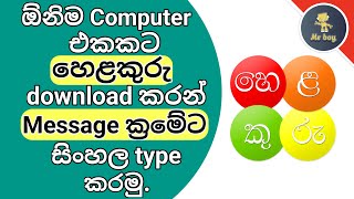 ලේසියෙන්ම Computer එකට Helakuru install කරගෙන Message ක්‍රමේට ලේසියෙන්ම සිංහල type කරගමු. | Mr boy