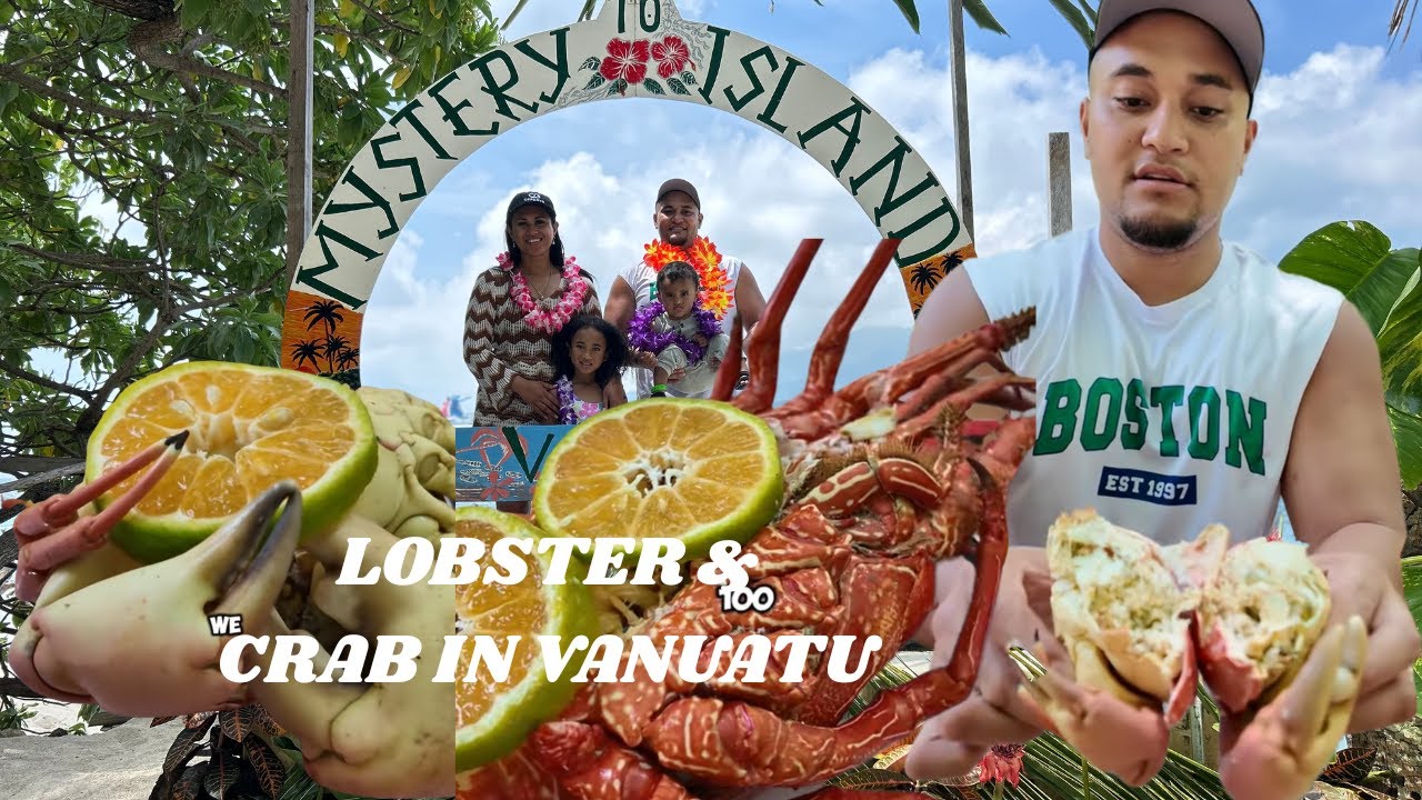 LOBSTER & CRAB ON MYSTERY ISLAND VANUATU WITH CARNIVAL SPLENDOR CRUISE